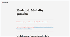 Desktop Screenshot of medalis.lt