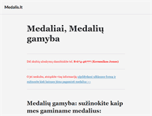 Tablet Screenshot of medalis.lt