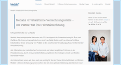 Desktop Screenshot of medalis.de